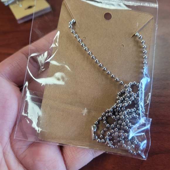 New Handmade Triple Goddess Witch Cauldron Acrylic Earring and Necklace Set - Picture 4 of 5